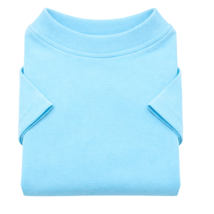 Cyan Dog T Shirt Bright Solid Color Cotton Pet Tee Soft Comfortable Lightweight Dog Clothing for Daily Use - Product Image 6