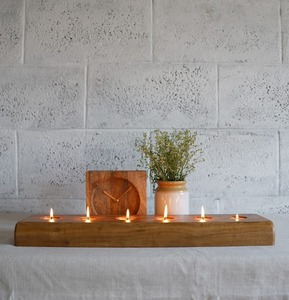 Wooden Six Column <b>Candle</b> <b>Holder</b> Suitable For Home Decor Table Centerpiece And Festive Lighting Handcrafted From India - Product Image 6