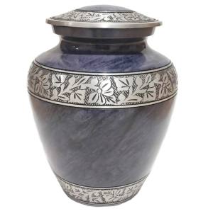 Aluminium Cremation Urns Grey or Black <b>Stone</b> Finished With Engraving Band <b>Hot</b> Selling for Human Ashes - Product Image 1