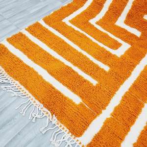 Alfombras de lana bereber marroquí anudadas a mano de último diseño personalizadas alfombras de área hechas a mano de India para sala de estar de TEXTILES INDIOS H/L - Product Image 2