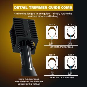 Recortador de Cejas y Vello Nasal 2 en 1 de Doble Cara para Hombre, Modelo 3023805, con Batería de Litio y Construcción Metálica Resistente - Product Image 4