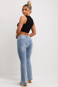 Wholesale Regular Straight Leg Loose Trousers Plus Size <b>Women</b> Denim Regular Loose Fit <b>Jeans</b> Flare Denim Pants for <b>Women</b> - Product Image 6