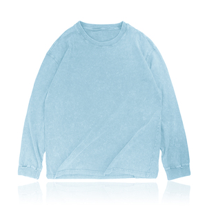 OEM personnalisé doux léger respirant 100% 320 GSM coton biologique surdimensionné Boxy hommes s ras du cou sweat pour hommes 2025 - Product Image 5