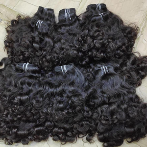 Extensiones de Cabello Humano Rizado Indio 100% Virgen, Cutícula Alineada, Cabello Remy, Trama Doble a Máquina, Permanente - Product Image 3