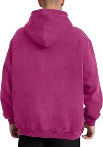 Sudadera con Capucha Casual para Hombre, Lavado Ácido, Color Sólido, Corte Regular, 100% Algodón, Felpa, Secado Rápido, Ecológica y Transpirable - Product Image 6