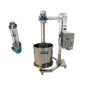 SS304 316L krim Losion sampo kosmetik pompa Mixer emulsi geser tinggi 3000Rpm elektromagenizer kecepatan tinggi