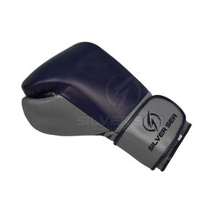 2023 SILVER SEA SPORTS Guantes de boxeo ligeros de cuero de alta calidad profesional Logotipo personalizado Artes marciales transpirables - Product Image 6