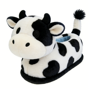 Pantoufles en peluche panda 3D personnalisées avec rembourrage en coton PP, pantoufles d'intérieur unisexes pour bébés de 0 à 24 mois, pour Halloween - Product Image 4