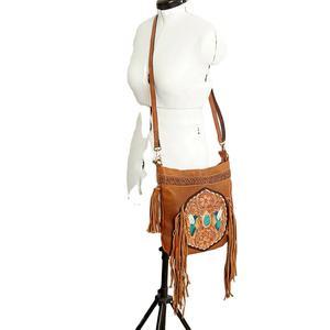 Sac en cuir occidental bohème de qualité supérieure sac à main occidental usiné à fleurs en cuir de vachette au meilleur prix - Product Image 2