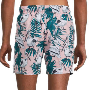 กางเกงว่ายน้ำขาสั้นสำหรับผู้ชาย,กางเกงชายหาดพิมพ์ลายฮาวายออกแบบได้ตามต้องการ - Product Image 3
