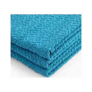 Serviettes de cuisine rayées brodées en coton 100% léger et durable, écologiques, lavables en machine, recyclables pour cuisines modernes - Product Image 3