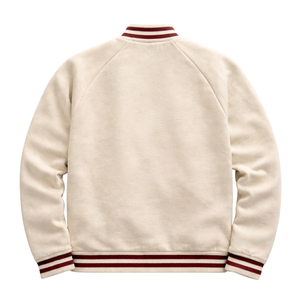 Kappa Alpha Psi Kream-Varsity <b>Fleece</b> Jacket Chenille Greek Letters Classic Fraternity Outerwear - Product Image 4