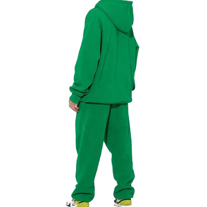 OEM Ensemble de survêtements en coton éponge de haute qualité personnalisés Tenues de jogging à capuche pour hommes avec plusieurs poches cargo - Product Image 5