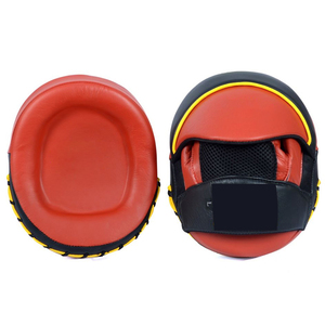 Color negro naranja de la más alta calidad de cuero PU personalizado en forma curva lucha punzonado boxeo Micro mitones POR INCREÍBLES INDUSTRIAS - Product Image 2