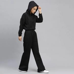 À la mode 2025 décontracté pull à capuche survêtements pour femmes Style solide hiver pantalons de survêtement survêtement survêtement avec Logo adultes - Product Image 3