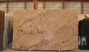 Vyara Granito Dorado Diseño Moderno Estilo Pulido Gran Superficie Losa Acabado - Product Image 6