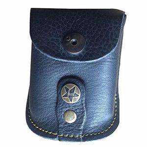 Ceci est une gaine en cuir marron avec une boucle de ceinture. Matériau : en cuir de vache - Product Image 5