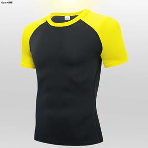 T-shirt pour homme Running Sport T Shirt Men Compression Top Tee Fitness Quick Dry Tight Training Gym Sport Running Shirts Men Jersey - Product Image 4