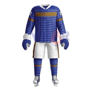 High Quality Custom Design Ice Hockey Uniforms Wholesale Sublimated Sports Team Wear 100% Polyester Breathable Anti-Bacterial - Product Image 1