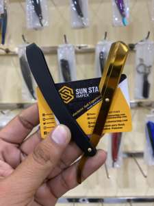 High Quality Wooden and Stainless Steel Material Straight Edge <b>Razor</b> - Product Image 5