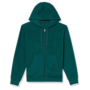 Haute qualité personnalisé hommes hiver impression numérique léger à manches longues français éponge pleine fermeture éclair à capuche - Product Image 4