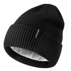 High Quality Wool Blend Solid Color Unisex Casual Winter Beanie Caps Knitted Jacquard - Product Image 1