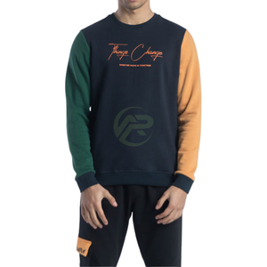 เสื้อสเวตเตอร์ขนแกะของผู้ชายไซส์ใหญ่เสื้อสวมหัวพิมพ์ลาย ODM เสื้อวอร์มให้ความอบอุ่นในฤดูหนาวเสื้อเป็นมิตรกับสิ่งแวดล้อม - Product Image 1