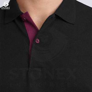 OEM POLO à manches longues et à revers Chemise pour homme LOGO personnalisé T-shirt brodé 80% coton Polo de golf à manches longues - Product Image 6