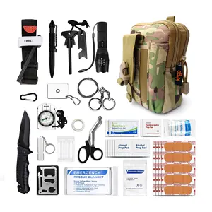 Outdoor Tactical Portable Survival Multifunction Ifak First Aid Kit Combat Gear Set For Camping Hiking Medical Supplies