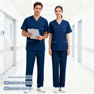 Conjuntos de Uniformes Médicos Ligeros de Tela de Poliéster de 160 GSM, Uniformes de Enfermería para Uso Diario - Product Image 6