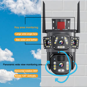 Kamera Keamanan Solar Wifi Eseecloud V380 Pro dengan <span class=keywords><strong>3</strong></span> Layar, Lensa Ganda 4K 8MP, PTZ, dan Penglihatan Malam Cerdas - Product Image 2