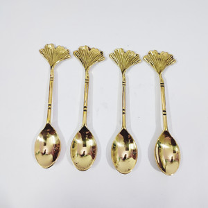 ช้อนตวงทองเหลืองรูปหัวใจสำหรับใช้ในห้องครัวและโต๊ะช้อนรับประทานอาหารปรับสีได้ตามต้องการ - Product Image 2