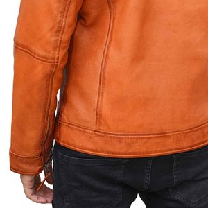 Chaqueta de Cuero de Alta Calidad, Talla Grande, con Cuello Alto y Logotipo Frontal, Impermeable y Transpirable, Ideal para Exteriores - Product Image 5
