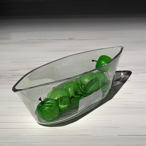 VCH1102 - Clear Large Boat <b>Vase</b> - 11 x 3 - Product Image 4