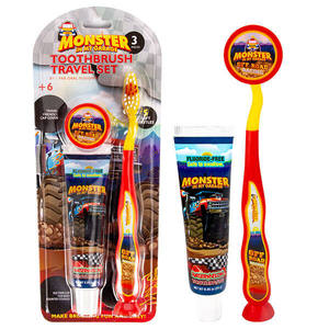 Spazzolino da Denti Oral Fusion per Bambini, Confezione da 4, Monster Truck, 24 Pezzi/Cartone, Setole Morbide, Prodotto in Cina - Product Image 1