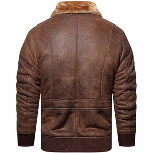 Meilleures ventes Vestes en cuir décontractées pour hommes Manteau en cuir personnalisé Veste d'hiver pour hommes - Product Image 2