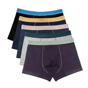 Ropa interior de algodón para hombre, bóxer de tallas personalizadas, bragas transpirables sin costuras hechas en 100% de calidad premium - Product Image 1