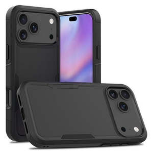 Funda Híbrida de Doble Capa para iPhone 18 Pro Max, Negra - Product Image 1