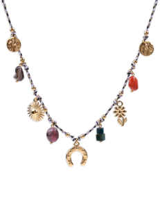 CUCOCUCA Collane con ciondolo fatte a mano 474250450 con pietre naturali e pezzi in acciaio inossidabile per uso quotidiano Spedizione UE in 48 ore - Product Image 1