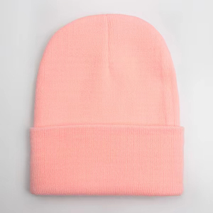 Bonnets unisexes unis automne hiver mélanges de laine doux chaud bonnet tricoté hommes femmes tête de mort chapeaux casquettes de Ski 24 couleurs bonnets - Product Image 5