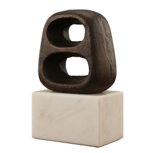 Escultura decorativa de Metal de lujo, pieza de arte moderno para el hogar y la Oficina, artesanía de Metal de alta calidad para sala de estar y dormitorio - Product Image 1