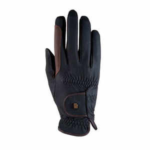 QHP Malta Grip Guantes de equitación de dos tonos - Product Image 2
