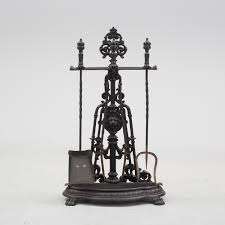 Ensemble d'outils en fer et support extérieur Fireset Fire Pit Stand Pinces rustiques Pelle - Product Image 6