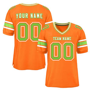 Maillots de football américain respirants sur mesure de qualité supérieure, taille personnalisée, faible MOQ, nouvelle arrivée, haute qualité, 100% polyester, personnalisés - Product Image 1