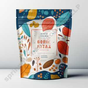 ถุงเก็บแป้งมาสาลาพิมพ์ลายเอง250 GM 500 GM สำหรับสัตว์เลี้ยงถุงแป้งกันความชื้นนมบรรจุภัณฑ์แบบตั้ง - Product Image 1