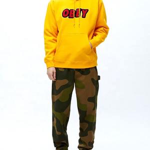 Haute Qualité Personnalisé 100% Coton Chenille Patch Broderie Streetwear Pull En Gros Chenille Broderie Hoodies pour Hommes - Product Image 4