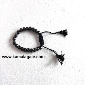 Adjustable Dalmatian Jasper Natural Beads <b>Bracelet</b> 8 mm Semi-Precious Stone Gemstone with Cotton <b>String</b> Handcrafted Crafts - Product Image 4