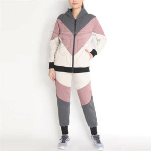 Chándal Tech Fleece para mujer 100% algodón liso diseño de dos piezas para adultos temporada de invierno Top de sudoración - Product Image 1