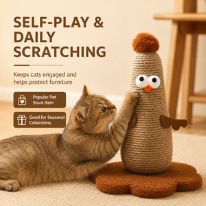 Poteau à gratter en sisal <span class=keywords><strong>pour</strong></span> chatons et chats, pilier à gratter résistant aux rayures, <span class=keywords><strong>griffoir</strong></span> en sisal non-déchirable exclusif <span class=keywords><strong>pour</strong></span> chats - Product Image 2