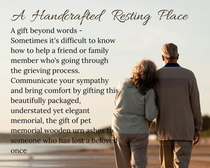 Urne funéraire en résine époxy et bois de rose avec bloc carré souvenir d'urne funéraire artisanale pour animaux de compagnie et humains - Product Image 4